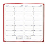 Agenda SILMA Couv Plast Grainée noir 8,8 x 17 cm QUOVADIS