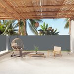 vidaXL Auvent latéral rétractable Anthracite 160x1000 cm