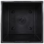 vidaXL Jardinière et intérieur amovible gris 21/49 L PP aspect béton