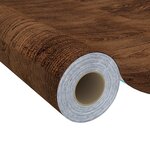 vidaXL Films autoadhésifs pour portes 2 Pièces Chêne foncé 210x90 cm PVC