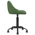 Vidaxl chaise de salle à manger vert foncé velours