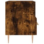vidaXL Tables de chevet 2Pièces chêne fumé 40x35x47 5cm bois d’ingénierie