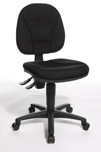 Siège de bureau 'Point 10' Tissu Noir (accoudoir optionnel) TOPSTAR