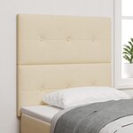 Tête de lit capitonnée crème 100 cm en tissu