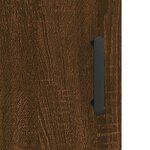 vidaXL Buffet haut Chêne marron 69 5x34x180 cm Bois d'ingénierie