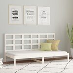 vidaXL Lit de jour sans matelas blanc 80x200 cm bois de pin massif