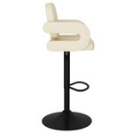 vidaXL Tabourets de bar lot de 2 crème tissu