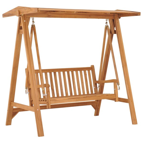 vidaXL Balancelle 170 cm Bois de teck massif