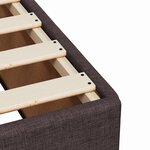 vidaXL Cadre de lit Marron foncé 100x200 cm Tissu
