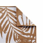 vidaXL Tapis d'extérieur marron et blanc 80x250 cm design réversible
