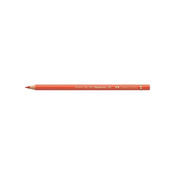 Crayon de couleur polychromos mine 3 8mm à l'huile orange cadmium foncé x 6 faber-castell