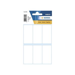 Etui de 42 étiquettes multi-usages 26 x 54 mm blanc herma