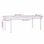 vidaXL Ensemble à manger de jardin avec coussins 9 Pièces noir