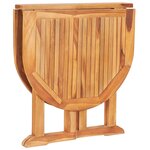 vidaXL Ensemble à manger d'extérieur pliable 5 Pièces Bois solide de teck