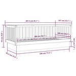 vidaXL Lit de jour 100x200 cm bois de pin massif