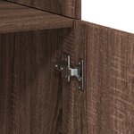 vidaXL Buffet haut chêne marron 80x42 5x249 cm bois d'ingénierie
