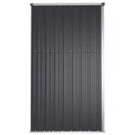 vidaXL Abri à outils de jardin anthracite 225x89x161cm acier galvanisé