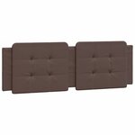 vidaXL Cadre de lit avec LED sans matelas marron 160x200 cm
