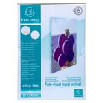 Porte-visuel Mural Vertical A4 - Cristal - X 10 - Exacompta
