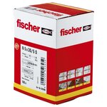 Fischer jeu de chevilles à tête fraisée hammerfix n5 x 30/5 s 100 pièces