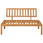 vidaXL Canapé central palette de jardin bois massif d'acacia