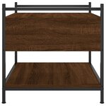 vidaXL Table basse chêne marron 50x50x50 cm bois d'ingénierie