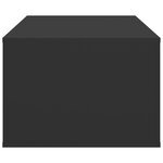 vidaXL Table basse Noir 100x50 5x35 cm Bois d'ingénierie