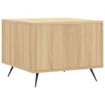 vidaXL Tables basses 2 Pièces chêne sonoma 50x50x40 cm bois d'ingénierie
