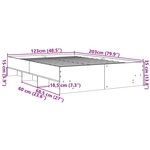 vidaXL Cadre de lit sans matelas chêne sonoma 120x200 cm