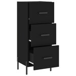 vidaXL Buffet Noir 34 5x34x90 cm Bois d'ingénierie