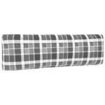 vidaXL Canapé central palette de jardin Blanc Bois de pin imprégné