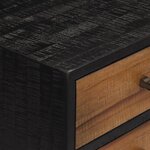 vidaXL Table console avec tiroirs 116x30x76 cm teck massif récupéré