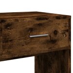 vidaXL Ensemble de coiffeuse 3 Pièces chêne fumé bois d'ingénierie