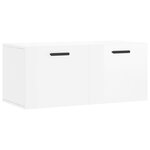 vidaXL Armoire murale blanc brillant 80x36 5x35 cm bois d'ingénierie