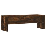 vidaXL Meuble TV chêne fumé 120x40x40 cm bois d'ingénierie