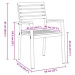 vidaXL Ensemble de salle à manger de jardin 3 pièces en bois massif d'acacia et métal