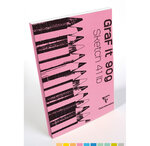 Bloc croquis collé GraFit A3 90g 80F blanc CLAIREFONTAINE