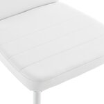 Lot de 2 chaises de salle à manger sièges empilables synthétique 96 cm blanc 03_0005742
