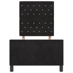 Cadre de lit vidaXL Noir 80x200 cm Velours