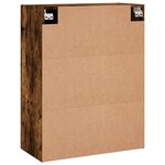 vidaXL Armoire murale chêne fumé 69 5x34x90 cm