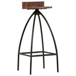 vidaXL Tabourets de bar lot de 2 bois de récupération massif