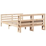 vidaXL Cadre de lit avec tête de lit sans matelas 150x200 cm