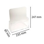 Distributeur De Prospectus 1 Compartiment A4 - Cristal - X 10 - Exacompta