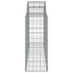 vidaXL Paniers à gabions arqués 50 Pièces 200x50x100/120 cm fer galvanisé