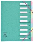 Trieur 9 onglets CL 7/10ème Dos extensible à élastiques Fenêtres Découpées Coloris Alé... COUTAL