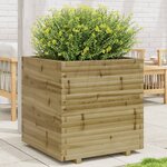 vidaXL Jardinière 70x70x72 5 cm bois de pin imprégné