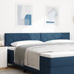 Tête de lit Design Blocs Diamant Bleu 200 cm en Tissu