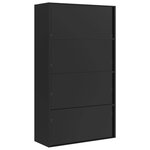 vidaXL Classeur noir 105x40x180 cm acier