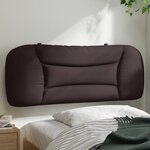 vidaXL Coussin de tête de lit marron foncé 100 cm tissu