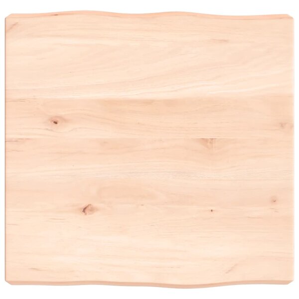 vidaXL Dessus de table bois massif non traité bordure assortie